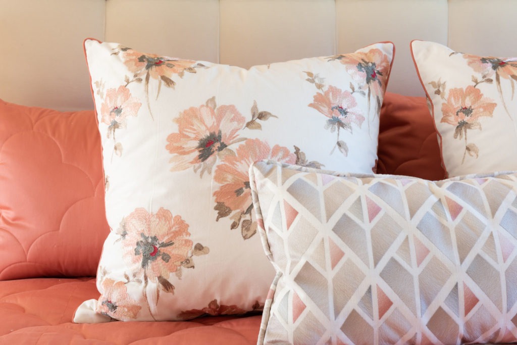 custom floral cushions